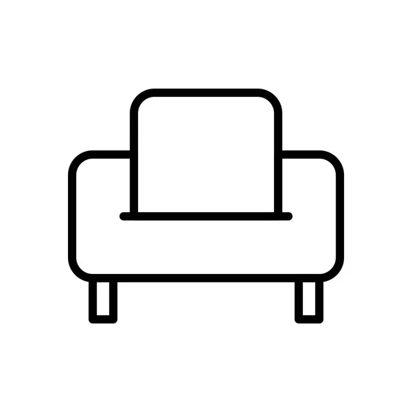 Ilustrasi ikon Sofa - Stok Vektor