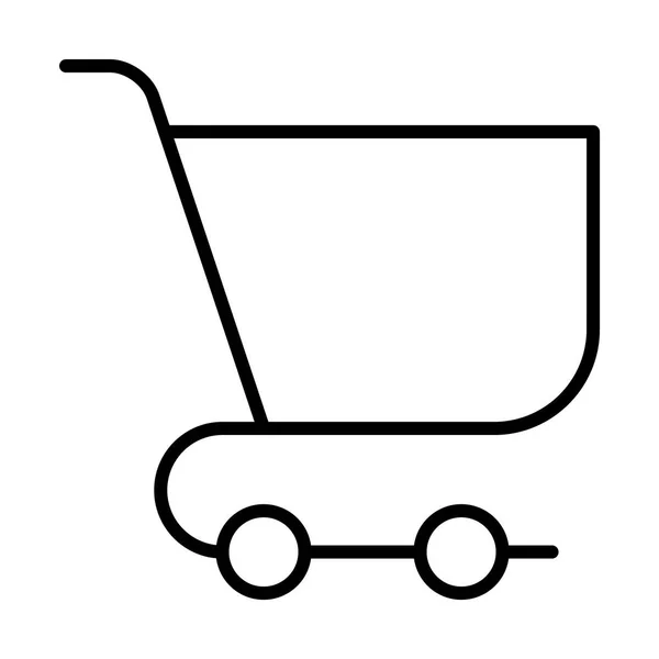 Ícone de carrinho de supermercado — Vetor de Stock