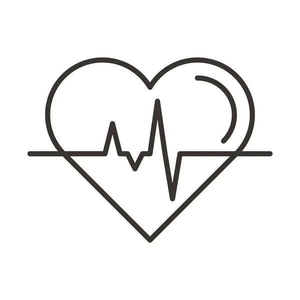 Heartbeat значок ілюстрація — стоковий вектор