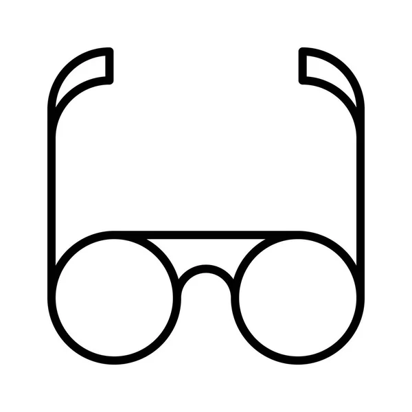 Icono de gafas simples — Vector de stock