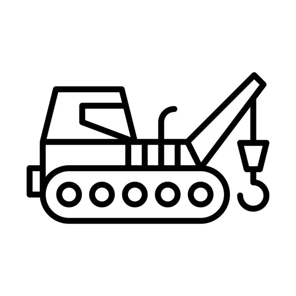 Lánctalpas Dozer traktor ikon — Stock Vector