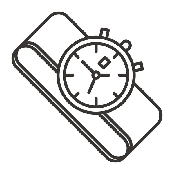 Reloj Icono Ilustración — Vector de stock