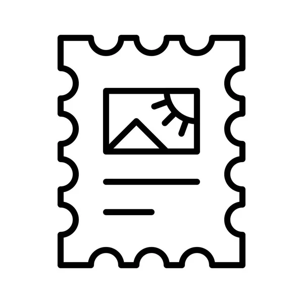 Skär bild ikon illustration — Stock vektor