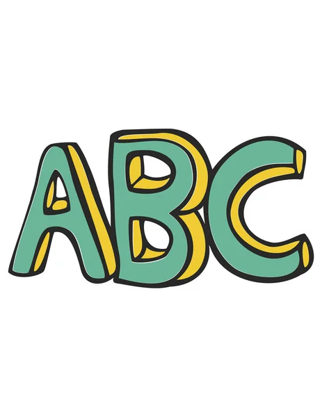 ABC letters illustratie — Stockvector