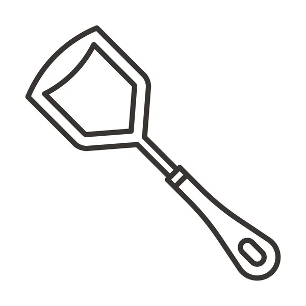 Keuken spatel pictogram — Stockvector