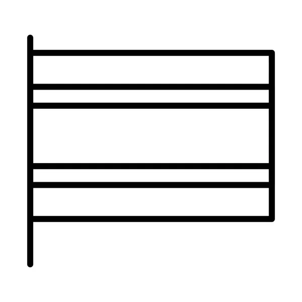 Bandera nacional icono simple — Archivo Imágenes Vectoriales