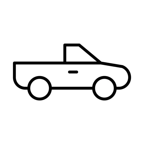 Ikon sederhana mobil - Stok Vektor