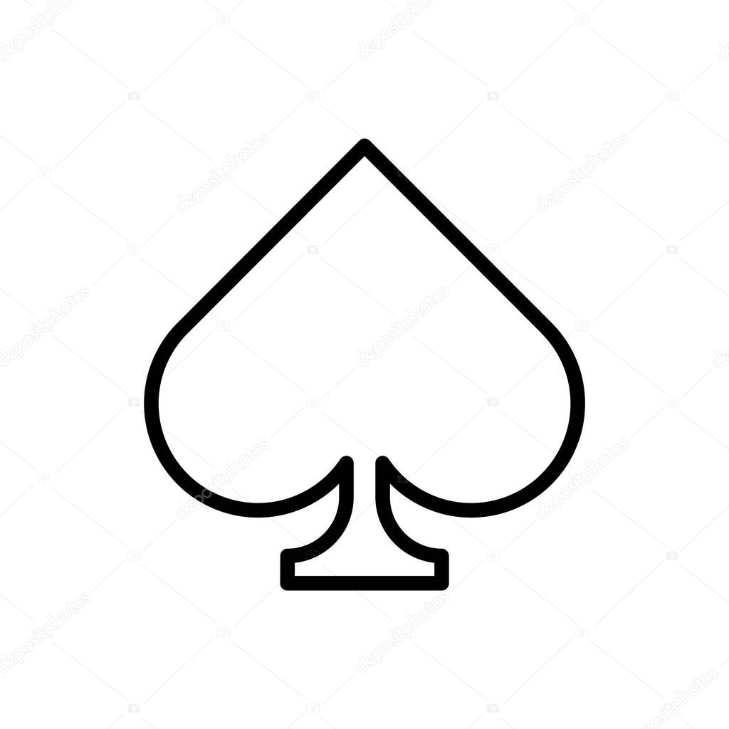 Spade, playing, symbol icon — Stock Vector © everydaytemplate #134000196