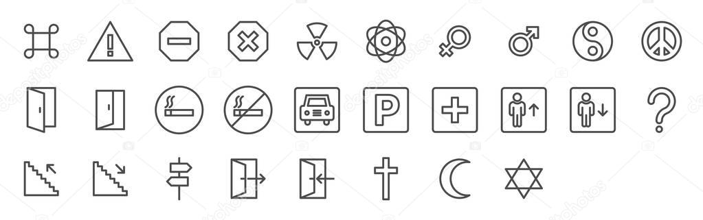 Set of different icons — Stock Illustration Set of different icons Royalty Free Stock Vectors