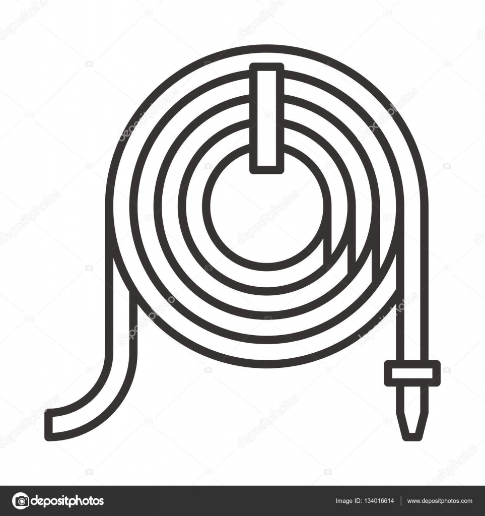 Fire hose reel icon Stock Vector by ©everydaytemplate 134016614