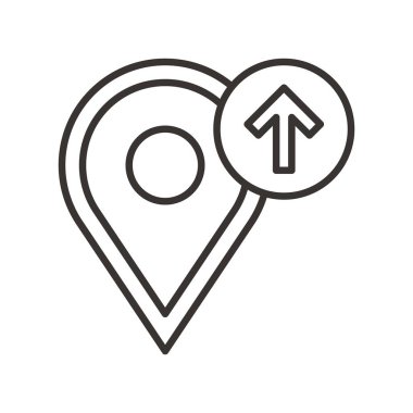 Gezinti PIN basit simgesi