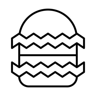 Hamburger basit simgesi