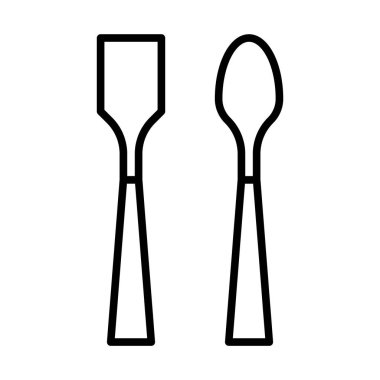 Kürek kemiği ve kaşık simge tasarlamak  
