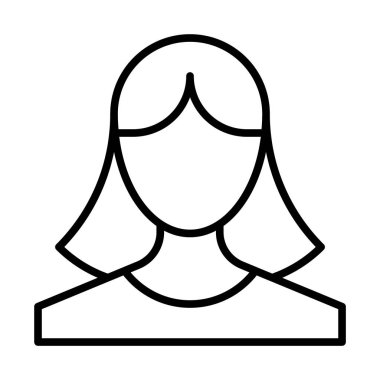 Kadın avatar illüstrasyon