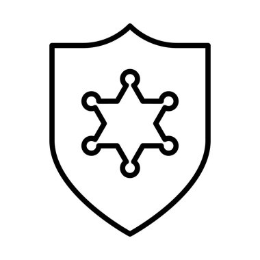 Şerif kalkan simge tasarlamak