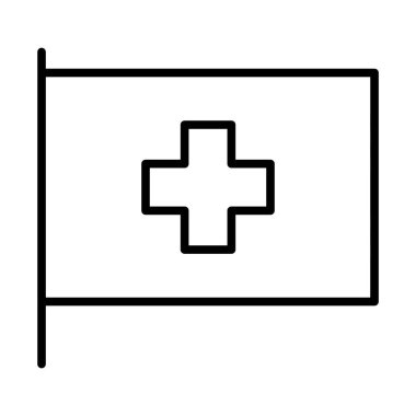 ulusal bayrak basit simgesi