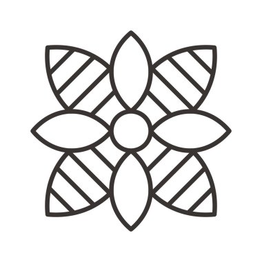 çiçek simgesi illüstrasyon