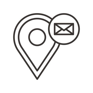 Gezinti PIN basit simgesi