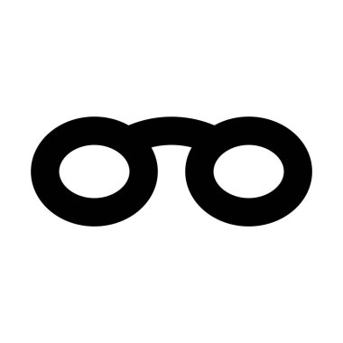 basit gözlük simgesi
