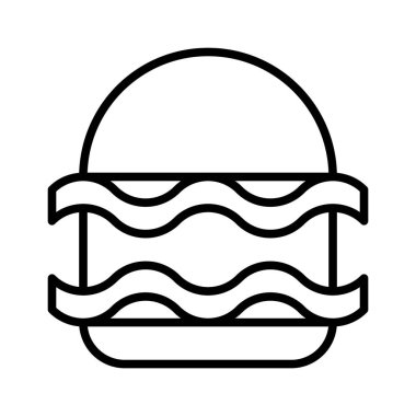 Hamburger basit simgesi