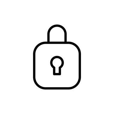 asma kilit işareti simgesi