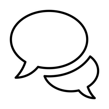 Sohbet basit simgesi