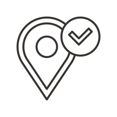 Gezinti PIN basit simgesi