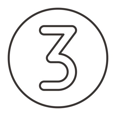 Üç numara simge tasarlamak