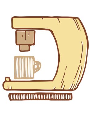 Elektrikli kahve makinesi.