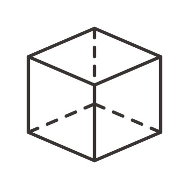 Projeksiyon simgesiyle küp