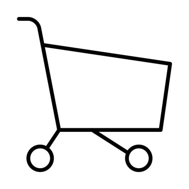 süpermarket arabası simgesi