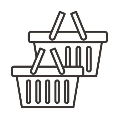 Alışveriş sepetleri simgesi 