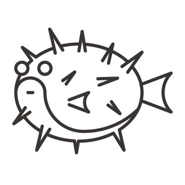 globefish simple icon clipart