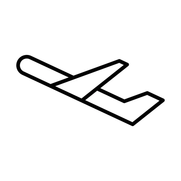 Flugzeug einfaches Symbol — Stockvektor
