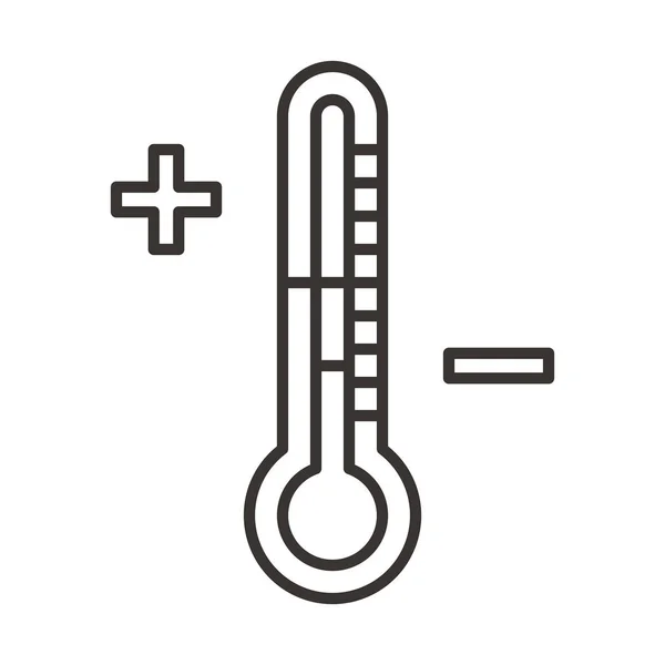 Hőmérő ikon illusztráció — Stock Vector
