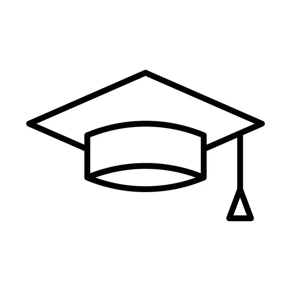 Icône de chapeau de graduation — Image vectorielle