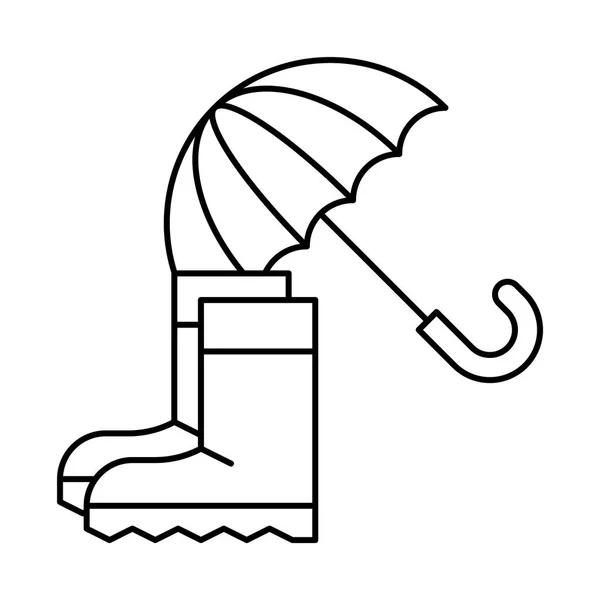 Парасолька проста ікона — стоковий вектор