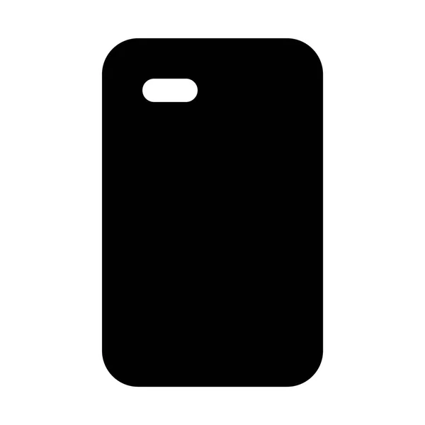 Téléphone mobile abstrait vue arrière — Image vectorielle
