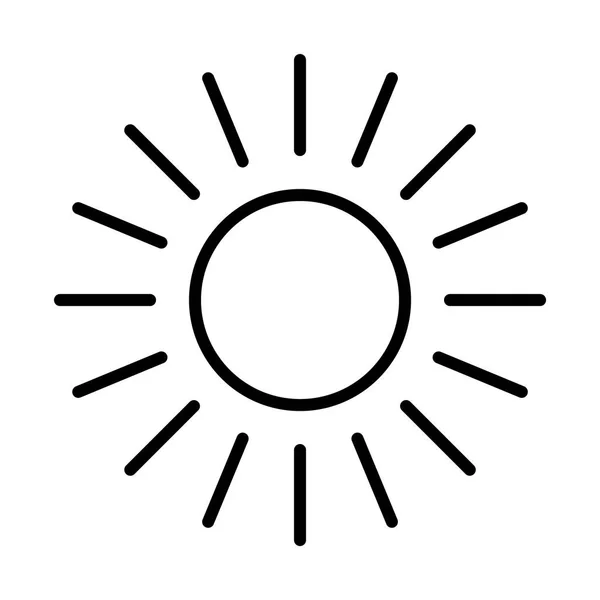 Простий значок сонця — стоковий вектор