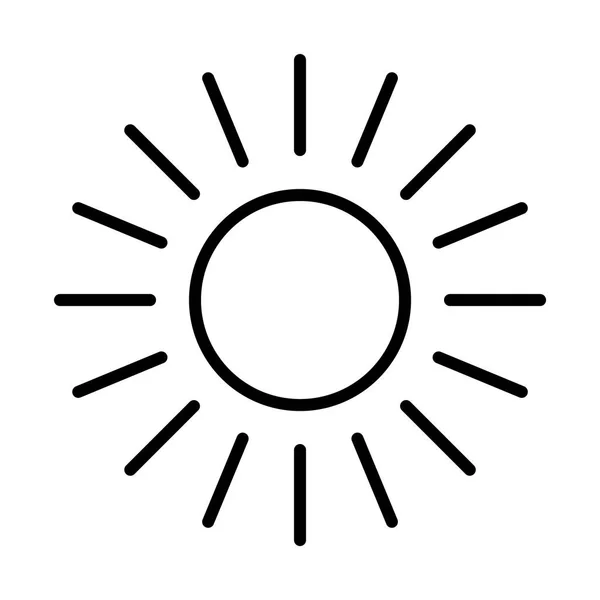 Sonne einfaches Symbol — Stockvektor