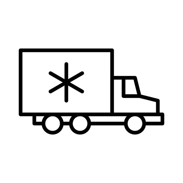 Levering vrachtwagen pictogram illustratie — Stockvector