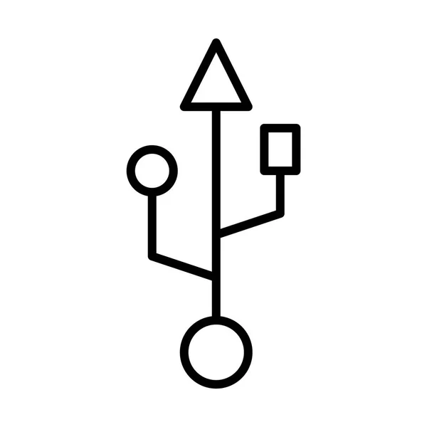 Illustration des Transistorsymbols — Stockvektor
