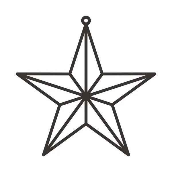 Christmas star icon — Stock Vector