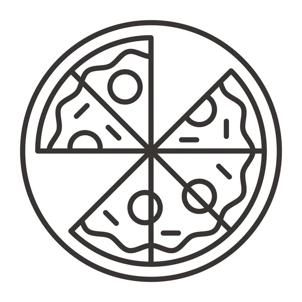 Illustration icône pizza — Image vectorielle