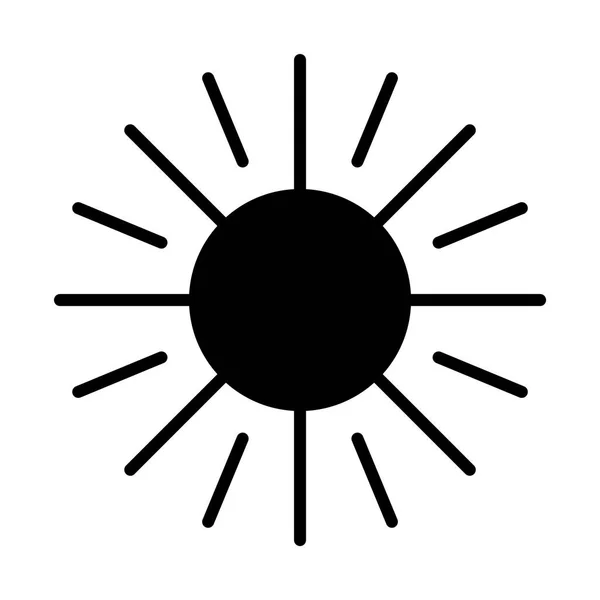 Sonne einfaches Symbol — Stockvektor