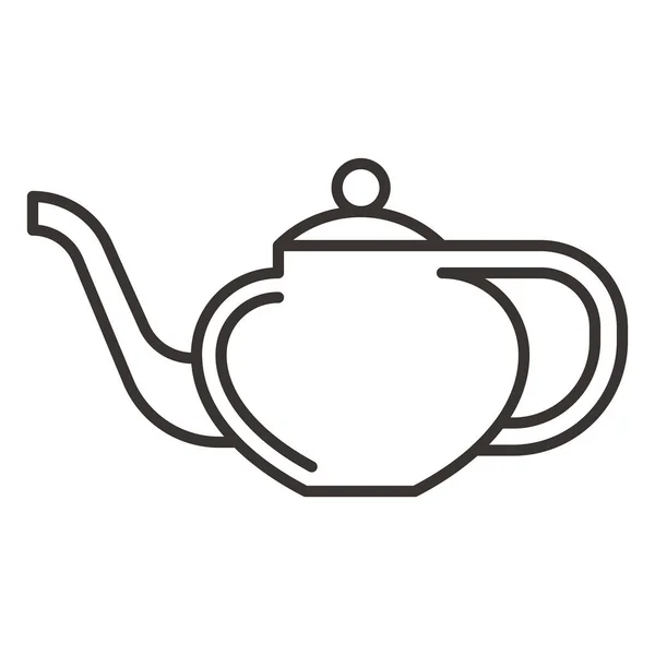Pote de chá ícone simples — Vetor de Stock