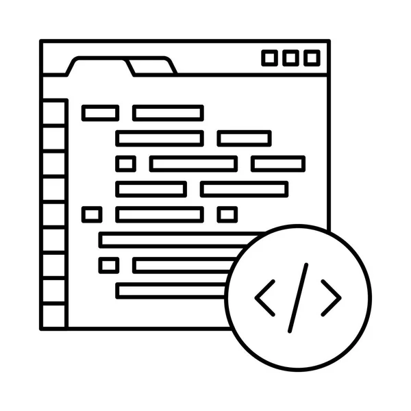 Coding concept icon — Stock Vector