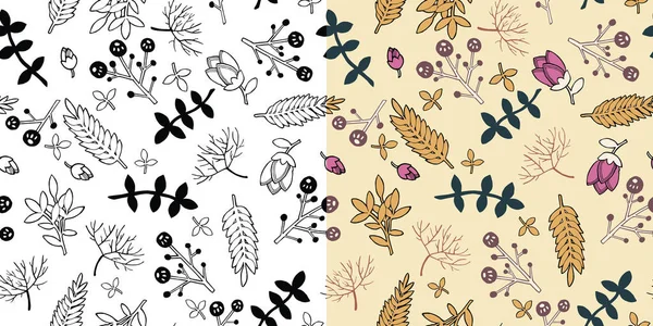 Laço padrão floral têxtil —  Vetores de Stock