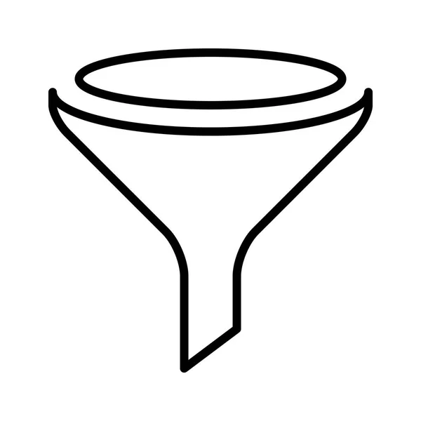 Tratt ikon illustration — Stock vektor