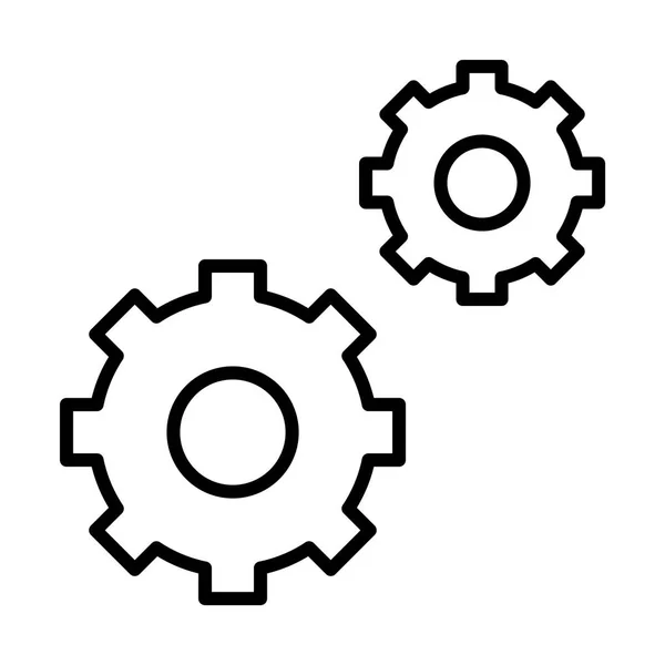 Configurações vetor ícone — Vetor de Stock